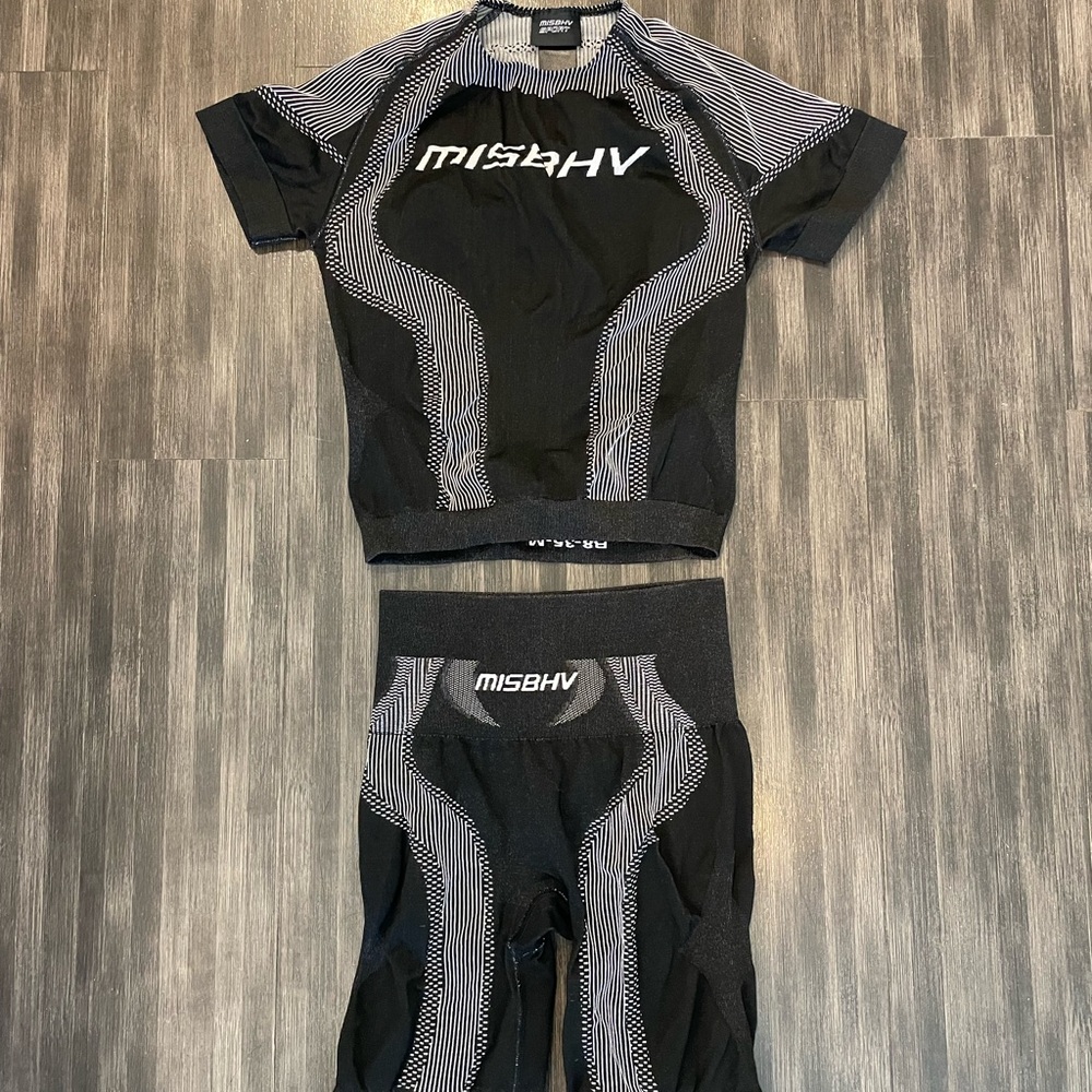 MISBHV Black and Gray Activewear Set